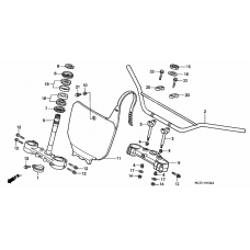 Handle pipe/top bridge/ steering stem              

                  CR500RT-