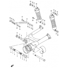 Rear swinging arm