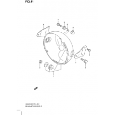 Headlamp housing              

                  Without cowling