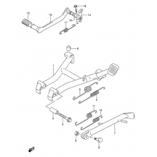 Stand - rear brake