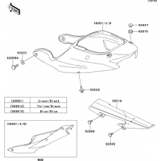Side covers/chain cover(zx600-j2p)
