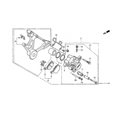 Rear brake caliper              

                  CB750F2