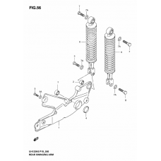 Rear swinging arm