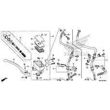 Front brake master cylinder (1)