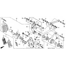 Left front brake caliper