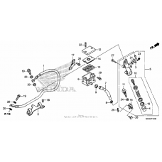 Rear brake master cylinder (1)
