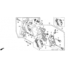 Front brake caliper              

                  1
