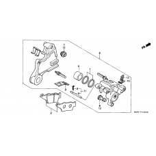 Rear brake caliper