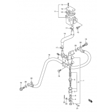 Rear master cylinder