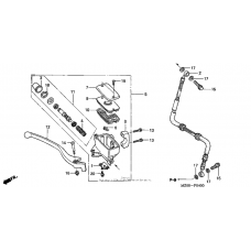 Front brake master cylinder