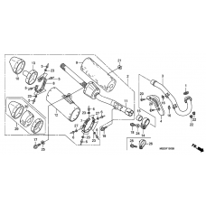 Exhaust muffler              

                  CRF450R6,7,8