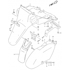 Rear fender              

                  Model v/w/x