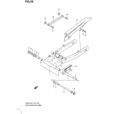 Rear swinging arm