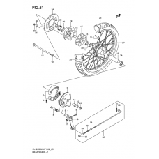 Rear wheel complete assy