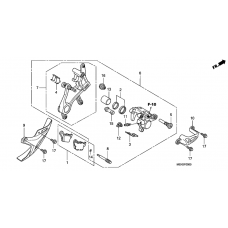 Rear brake caliper