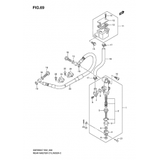 Rear master cylinder              

                  Gsf650k7/uk7/sk7/suk7/k8/uk8/sk8/suk8