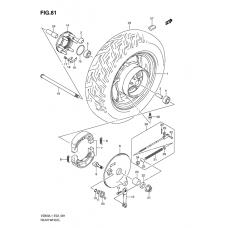 Rear wheel complete assy