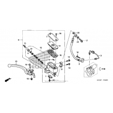 Front brake master cylinder