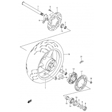 Rear wheel complete assy