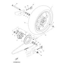 Rear wheel complete assy