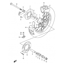 Rear wheel complete assy              

                  Rm85k4