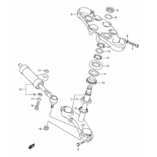 Bracket/steering damper