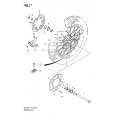 Rear wheel complete assy