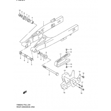 Rear swinging arm