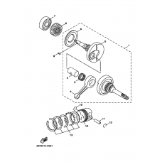 Crankshaft, piston