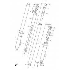 Front damper              

                  Model w/x/y/k1/k2