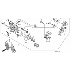 R. front brake caliper