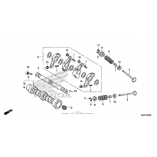 Camshaft + valve