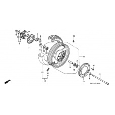 Rear wheel complete assy