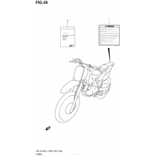 Информационные наклейки (Dr-Z125L4 E28)