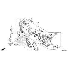 Front brake caliper (3)