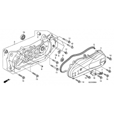 Swingarm/ left crankcase cover