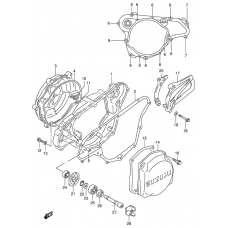 Crankcase cover- water pump              

                  Model w/x/y