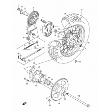 Rear wheel complete assy