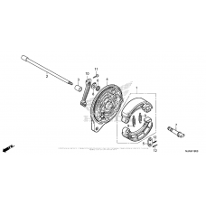 Задний тормозной барабан