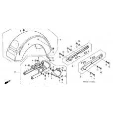 Rear fender/grab rail