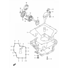 Oil pan/oil pump