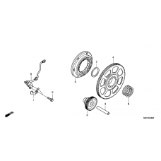 Pulse generator/starting clutch
