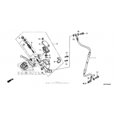 Front brake master cylinder