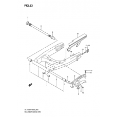 Rear swinging arm