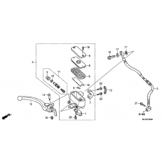 Front brake master cylinder