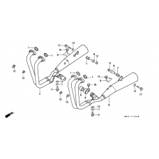 Exhaust muffler              

                  CB750