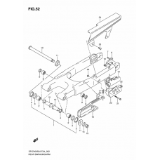 Rear swinging arm