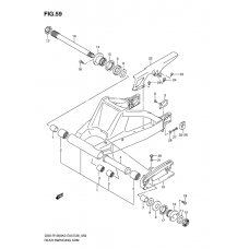 Rear swinging arm