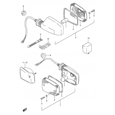 Turnsignal front & rear lamp              

                  E24