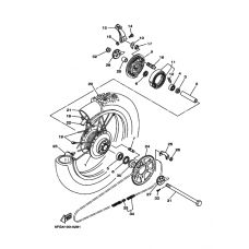 Rear wheel complete assy
